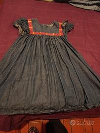 vestiti  estivi denim bambina 8/10 anni