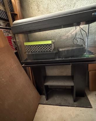 Acquario completo da 80 litri con mobiletto