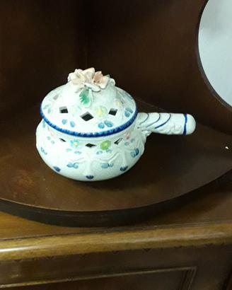 pentolina decorativa ceramica 