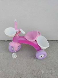 Triciclo rosa per bimba 1-3 anni