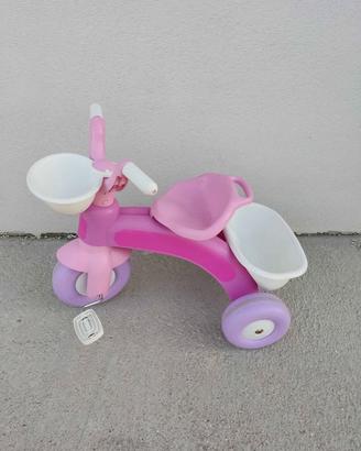 Triciclo rosa per bimba 1-3 anni