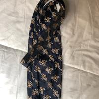 Cravatta Valentino Uomo Fantasia Floreale Blu Marr