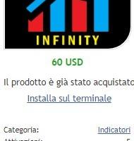 1 Licenza x Infinity TrendLine PRO EA trading MT4