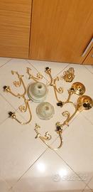 Lampadario in ottone da stanza da letto (smontato)