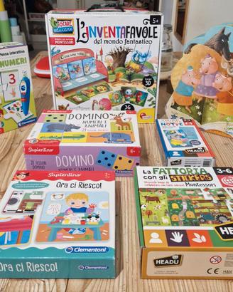 PUZZLE E GIOCHI stile MONTESSORI