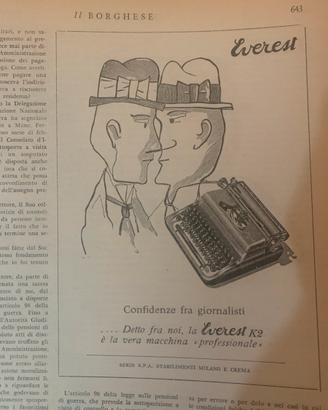 EVEREST: 1950 pubblicita’ macchine scrivere (1)
