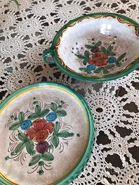 Ceramica di Palinuro scolapasta dipinto a mano