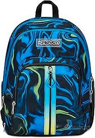 zaino seven blu nero multi-shade boy.
