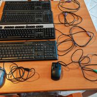 Lotto informatica 4 Tastiere + 3 Mouse per PC