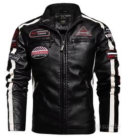 Giacca Cafè Racer Invernale da Uomo TG.XL Ecopelle