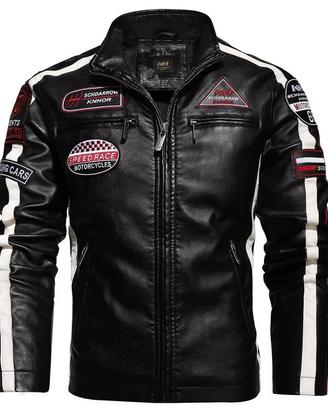 Giacca Cafè Racer Invernale da Uomo TG.XL Ecopelle