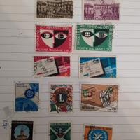 12 francobolli italiani usati del 67