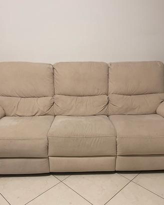 Divano 3 posti con 2 relax elettrici