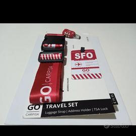 Set viaggio 3 pezzi rosso Carpisa 