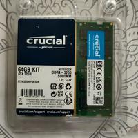 Crucial RAM 64GB (2x32GB) DDR4 3200MHz SODIMM 