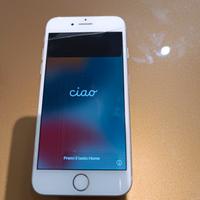 iPhone 7 grigio bianco usato vetro rotto 
