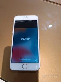 iPhone 7 grigio bianco usato vetro rotto 