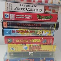 LOTTO VHS ORIGINALI DA COLLEZIONE ANNI 70 CARTONI