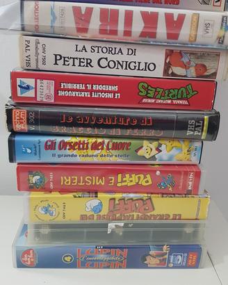 LOTTO VHS ORIGINALI DA COLLEZIONE ANNI 70 CARTONI