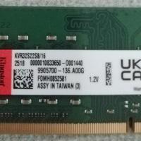 RAM DDR4 16Gb Sodimm Kingston DDR 4 16 Gb 3200Mhz