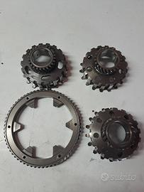 ingranaggi pignoni e corona vespa px 8/10molle