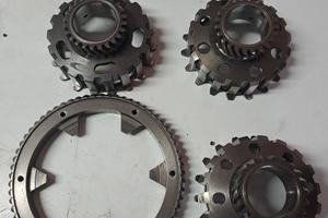 ingranaggi pignoni e corona vespa px 8/10molle