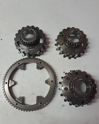 ingranaggi pignoni e corona vespa px 8/10molle