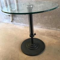 Tavolino attesa cofee table vetro cristal eacciaio