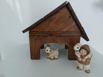 casetta fienile per presepe