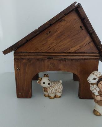 casetta fienile per presepe