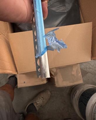 Profilo per piastrelle  in acciaio inox