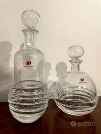 Coppia bottiglie Carlo Moretti Murano