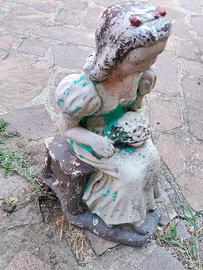 biancaneve nani giardino cemento