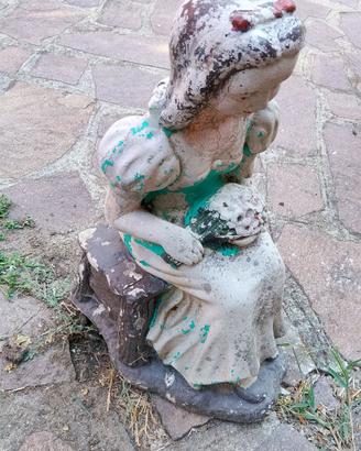biancaneve nani giardino cemento