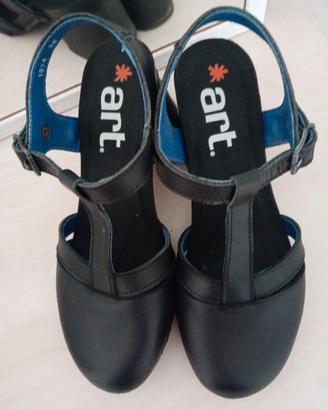 Scarpe da donna*art nere in pelle