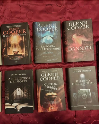 9 libri di Glenn Cooper-(10,00 euro cada 1)