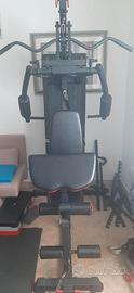 Panca multifunzione palestra pacco pesi 72 kg