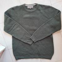 Maglione verde scuro Cotton&Silk