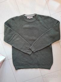 Maglione verde scuro Cotton&Silk