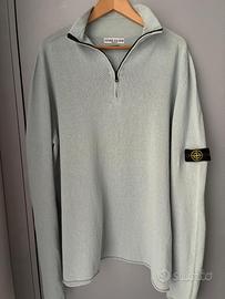 Stone Island Cotone 1/4 Zip XXL azzurro - NUOVO
