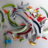 LEGO 65 CORNI DENTI ARTIGLIO e CODA DINOSAURO PEZZ