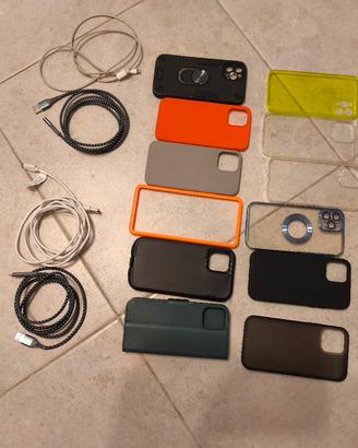 IPHONE 12 PRO 6.1 cover  cavi e vetro schermo