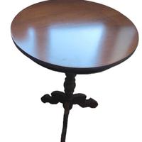 Tavolino rotondo in legno