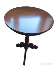 Tavolino rotondo in legno