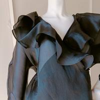 I BLUES MAX MARA Seta nera L camicia top  elegante