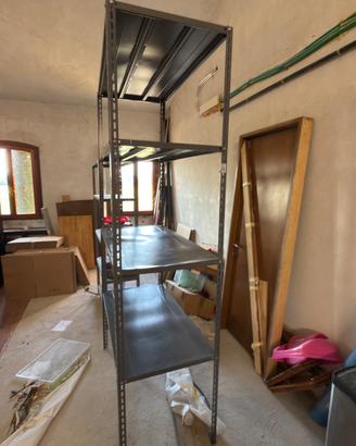 Scaffale metallico da magazzino 120x60x240
