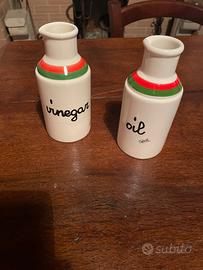 Set olio aceto ceramiche Baldelli anni 60-70