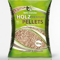 Pellet in sacchi da 15kg, puro legno conifera