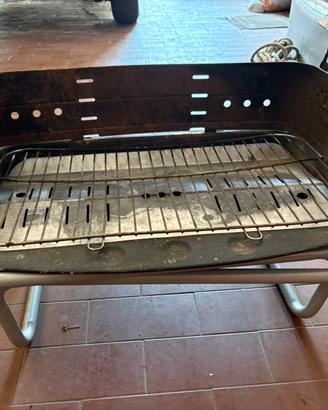 Barbeque 2 griglie e pietra ollare