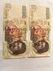 Lire Caravaggio SERIE AA Numeri Consecutivi Rara